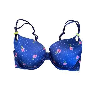 VICTORIAS SECRET floral bra size 34D